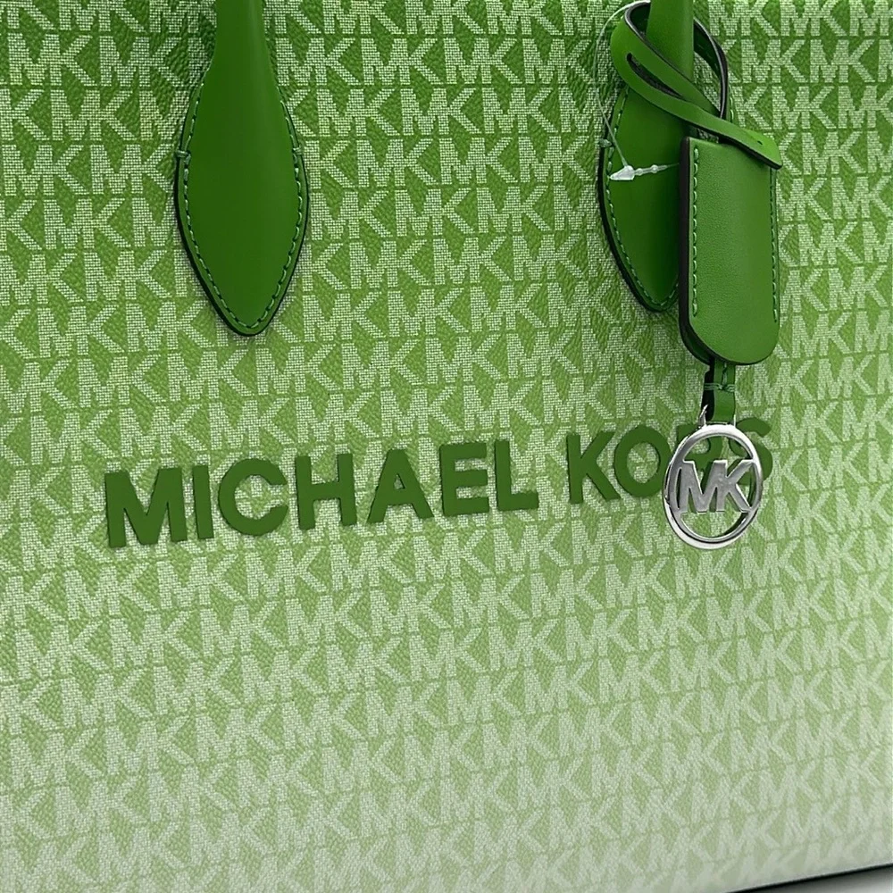 Michael Kors Mirella Medium Ombré Logo Tote Bag
Jungle Green 
NWT - Picture 14 of 15